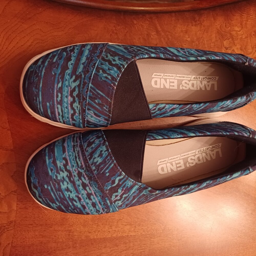 NEW Land's End Gatos Comfort Canvas Walking Shoes 8.5